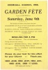 Cromhall Church Garden Fete flyer, 1956