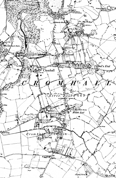 Map: Cromhall, 1889