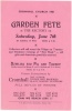 Cromhall Church Garden Fete flyer, 1958