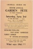 Cromhall Church Garden Fete flyer, 1961