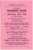 Cromhall Church Garden Fete flyer, 1967