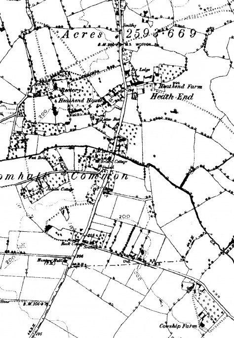 Map: Cromhall, 1889 (detail)