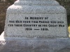 War memorial: detail view